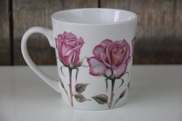 The Leonardo Collection - Kaffee Becher / Tasse - Rosen / Rose - Blumen
