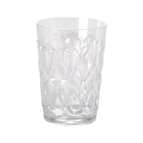 RICE - Acryl Gals / Becher - clear Swirly - Wasserglas