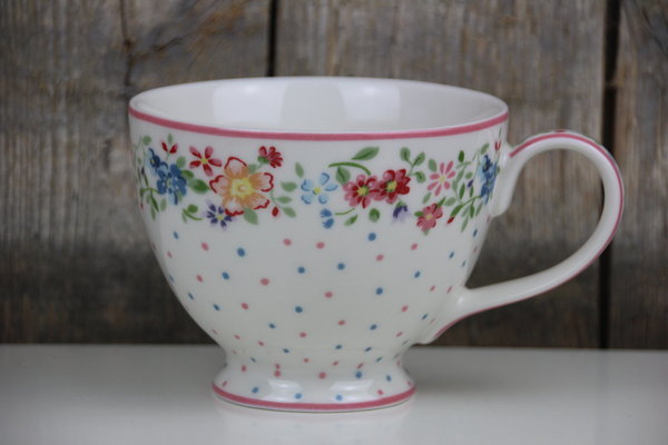 GreenGate - Teacup / Tasse - Belle white - Blumen