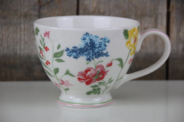 GreenGate - Teacup / Tasse - Thilde white - Blumen
