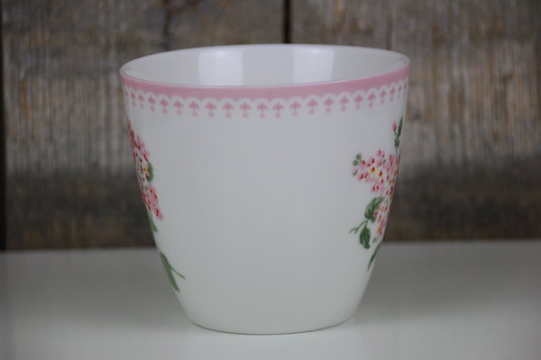 GreenGate - Latte Cup / Becher - Luna white - Blumen