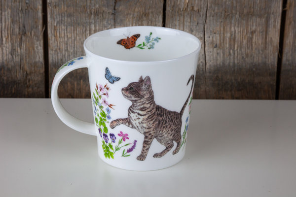 Dunoon - Becher / Tasse Lomond - Floral Cats by Charlotte Galloux - Katze