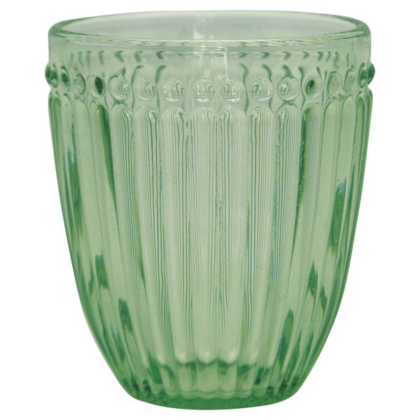 GreenGate - Glas / Wasserglas - Alice pale green - grün